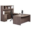 Officesource 71.00'' W X 65.50'' H, Modern Walnut OS211MW